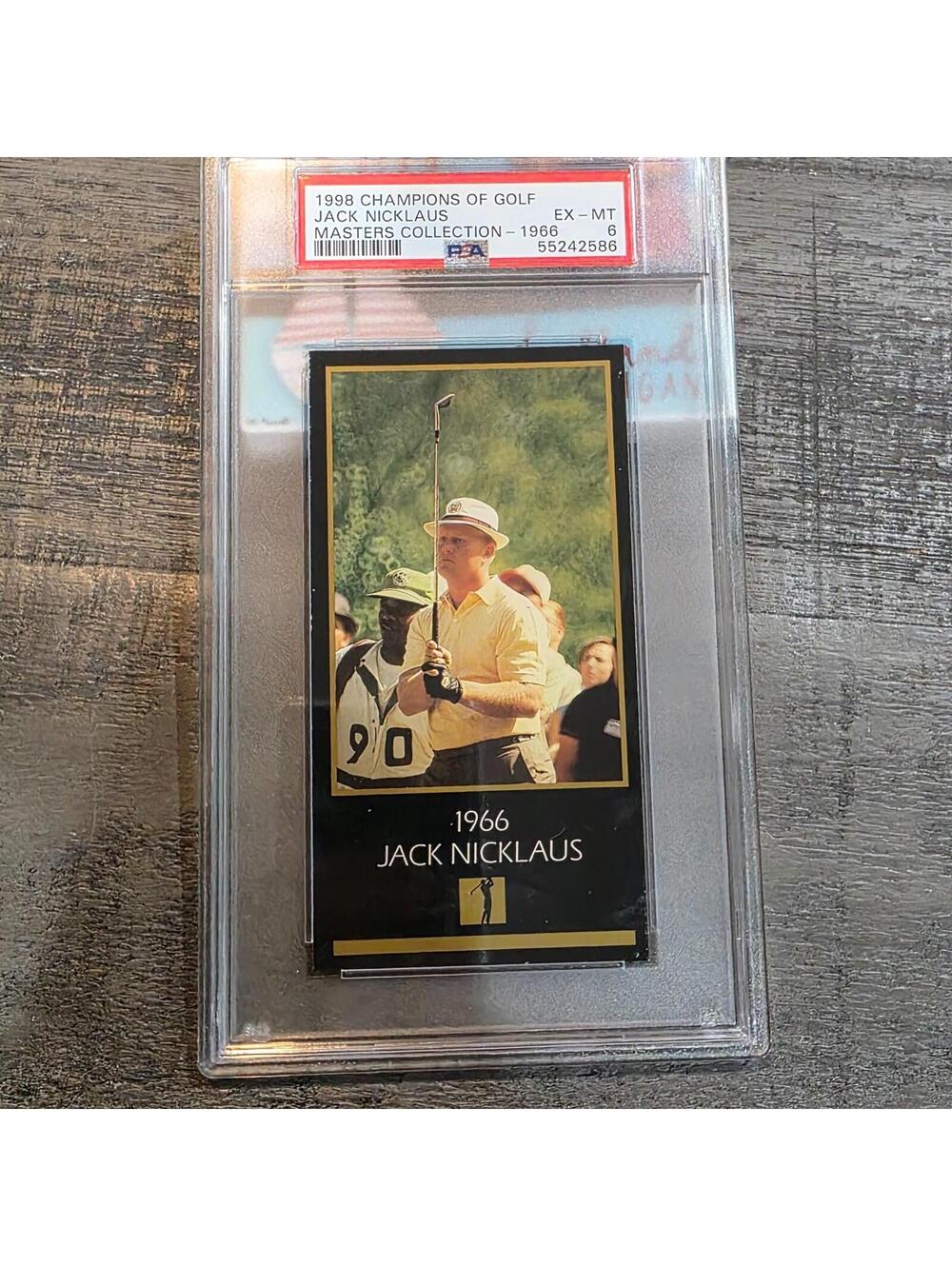 1998 Masters Collection Jack Nicklaus 1966 Champion PSA 6 Oversized Graded Golf